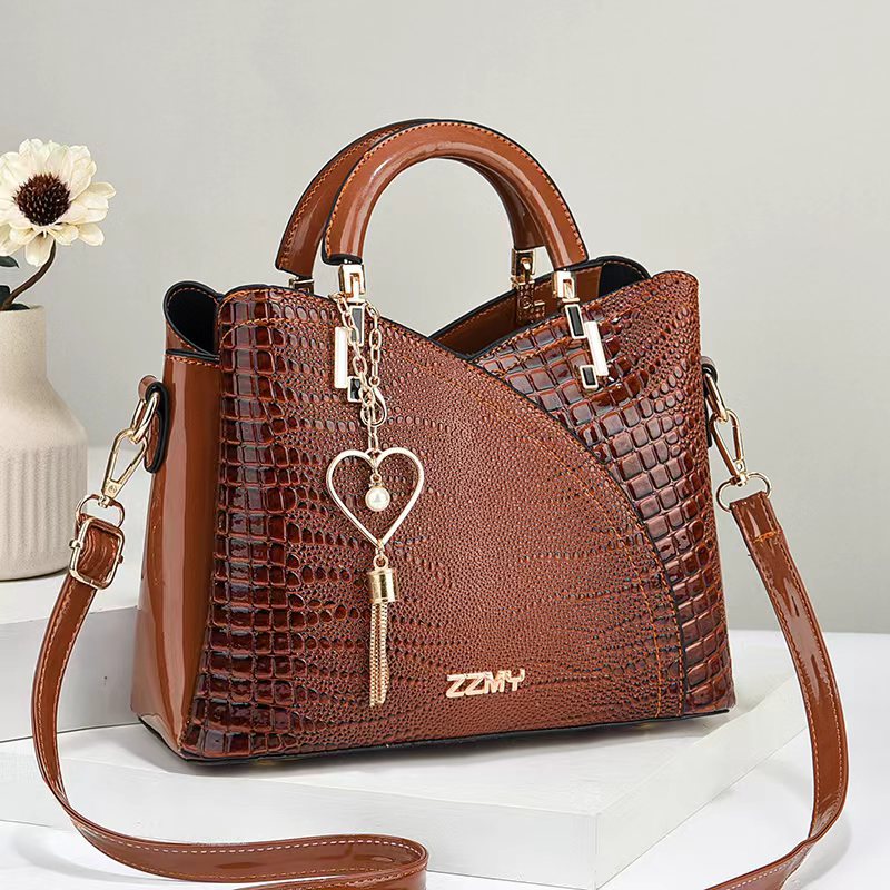 Bolso de mujer recién listado bolso de madre de textura atmosférica bolso de hombro con patrón de piel de cocodrilo bags al por mayor