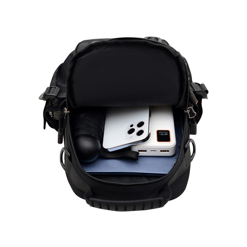 001 New Crossbody Men, Multifunctional Outdoor Chest Bag, Large Capacity, Durable, Personalized Single Shoulder For Work And_voghion.com