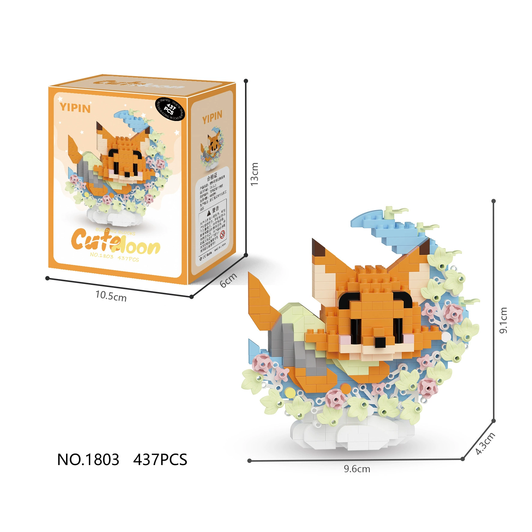 Lego, sanrio, constructor, toy, small particles, Birthday gift