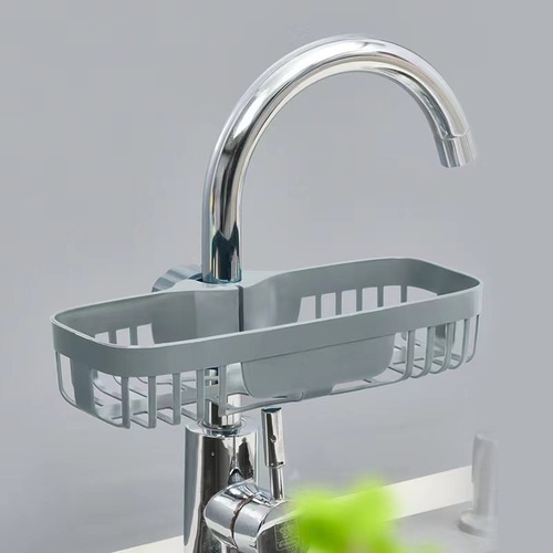 Faucet rack kitchen creative sink drain rack punch-free dishwashing rag sponge brush pool storage rack