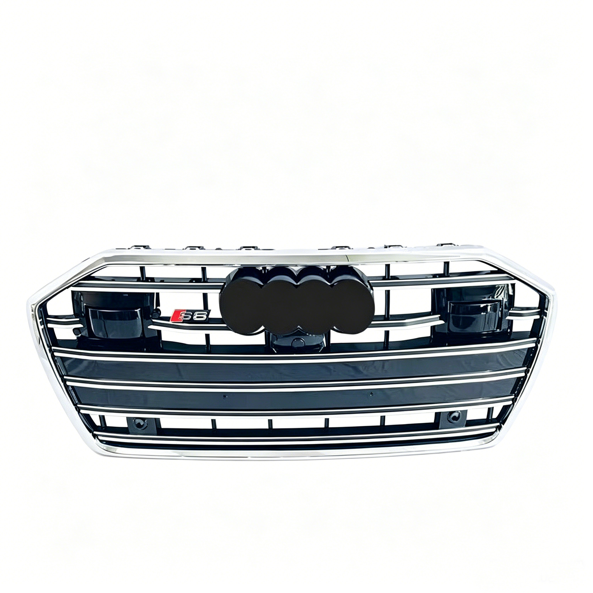 Applicable to 2019-2023 Audi A6 C8 modified S6 front bumper center grid ACC C8PA grille ventilation cover