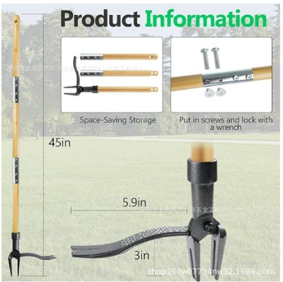 Otbiçən başlıqları Vertical Weeder Adjustable 45-inch - enhanced-and-upgraded-version