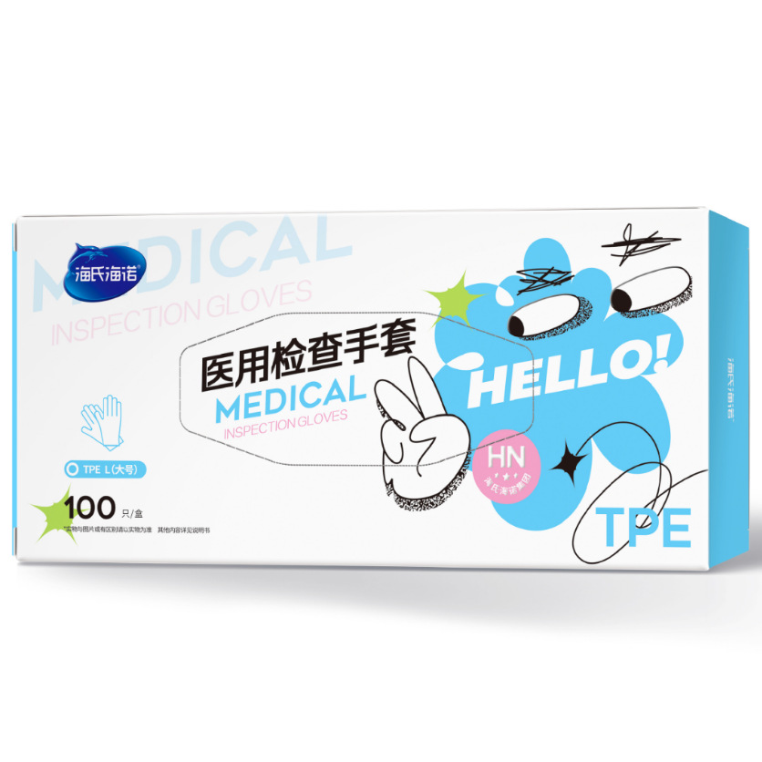 Haishi Hainuo A333 건강검진 장갑(TPE)-L100개-1상자