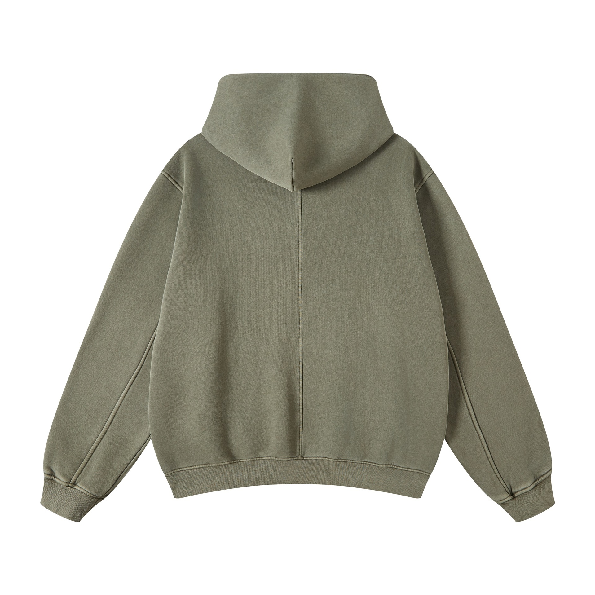 Men's Heavyweight Washed Hooded Sweatshirt For Autumn And Winter_voghion.com
