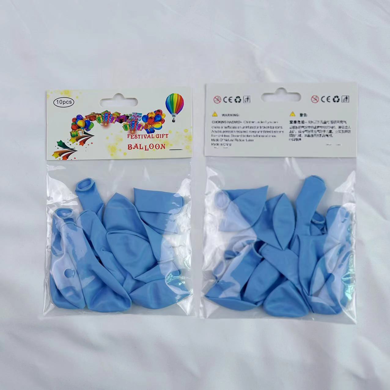 Globo de macarón de 10 pulgadas 10 tarjetas de color caramelo globo de látex tarjeta colgante fabricante de embalaje al por mayor