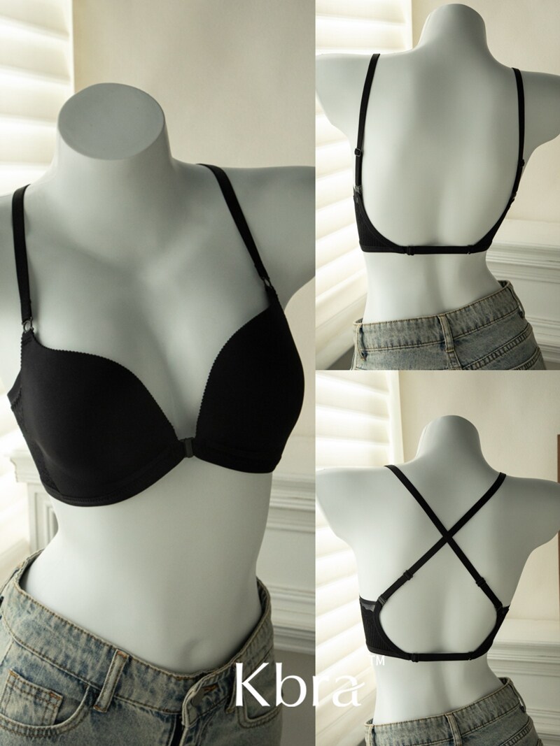 Kbrau shaped front button beautiful back underwear for women with…
