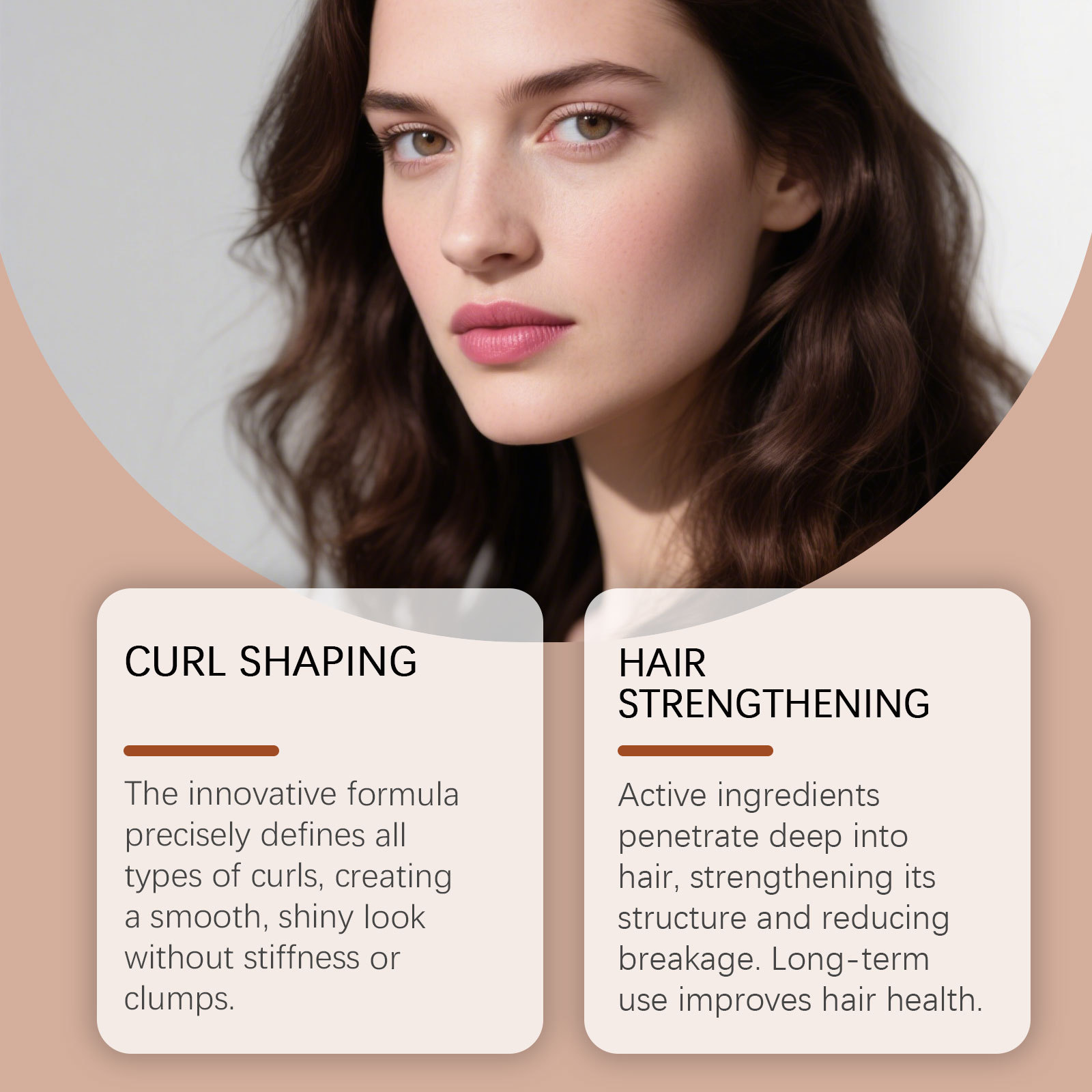 HOEGOA aceite de nuez de Marruecos crema para el cabello sin lavado para hidratar el cabello suave y brillante crema para el cabello diario image 3