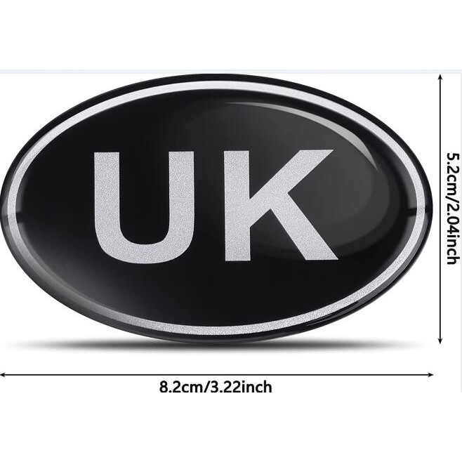 3D Reino Unido coche pegatinas Reino Unido Amazon matrícula pegatinas coche se pueden personalizar