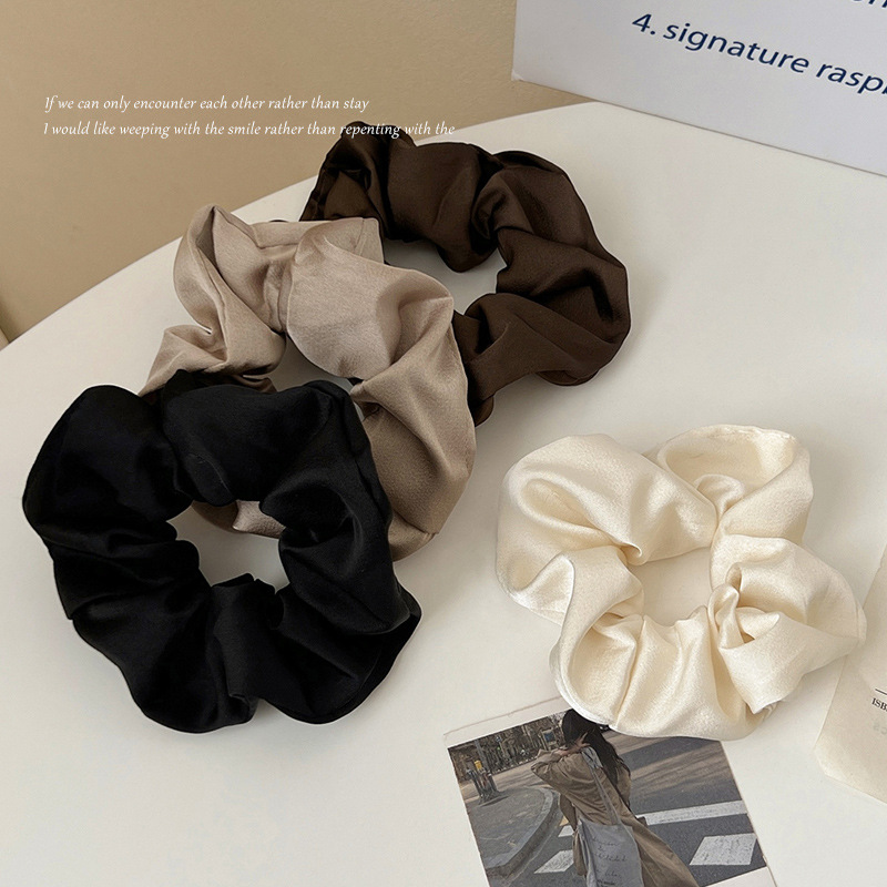 Retro real silk pork large intestine hair ring high -level sensor…