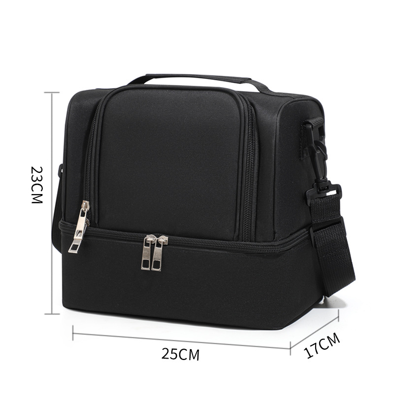 Bolsa de lonchera portátil de gran capacidad Bolsa bento de aislamiento térmico grueso de papel de aluminio con bolsa de arroz Bolsa de picnic al aire libre Bolsa de comida para acampar