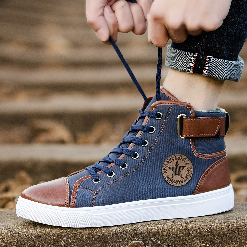 Leisure men's jean shoe canvas classic b...