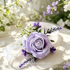 仿真花;手腕花;婚礼胸花