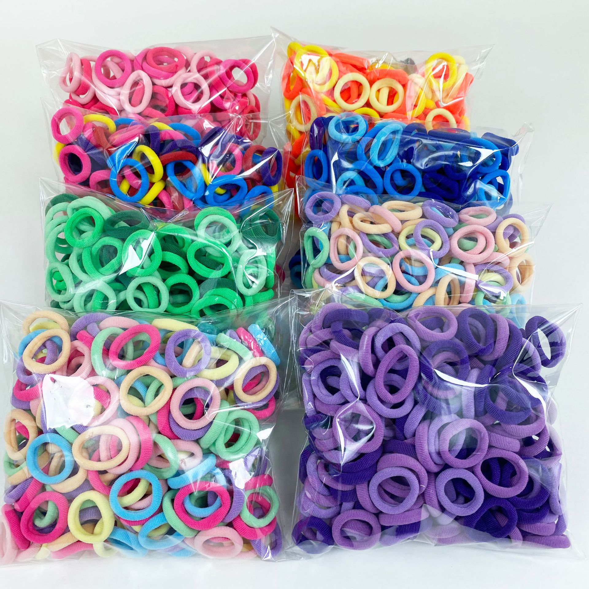 儿童拇指圈宝宝扎头发小皮筋毛巾圈不伤发女童高弹力发绳无缝发圈