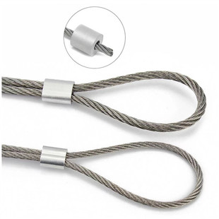 Guangdong Spot 304 Steel Wire Rope Aluminum Sleeve Oval 8-Shaped Single Aluminum Sleeve Double Aluminum Sleeve Steel Wire Rope Aluminum Chuck Customization