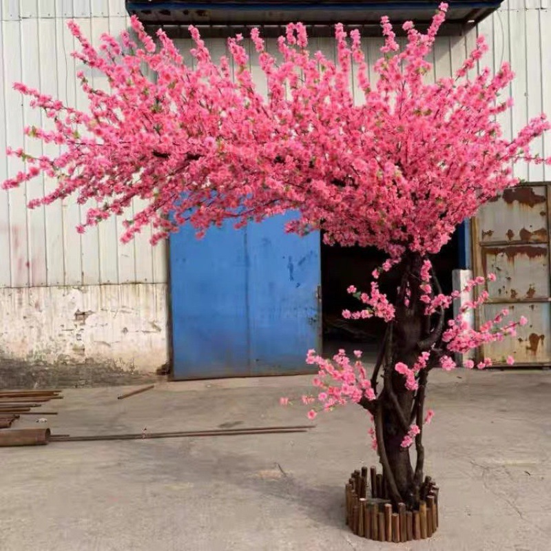 Árbol decorativo de flores (cerezo o durazno) - Árbol de primavera y árbol de deseos, ideal para decoración de hoteles, estudios de transmisión en vivo, salas, centros comerciales y salones de belleza