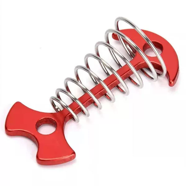 Outdoor camping tent fixed fish bone nail wooden plank canopy fixed fish bone nail anchor windproof tent rope buckle