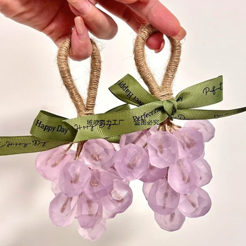 水晶葡萄串diy手工香皂材料包香薰挂件送女生闺蜜礼物小红书同款