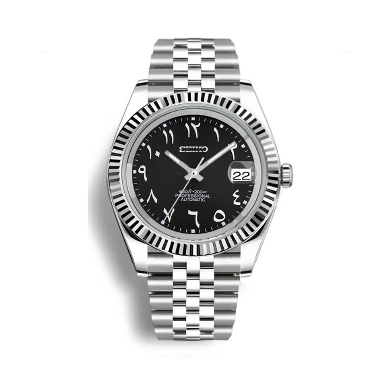 40mm Bezel Date Mechanical Sapphire Luminous Waterproof Watch with Nh35/Nh36 Imported Movement