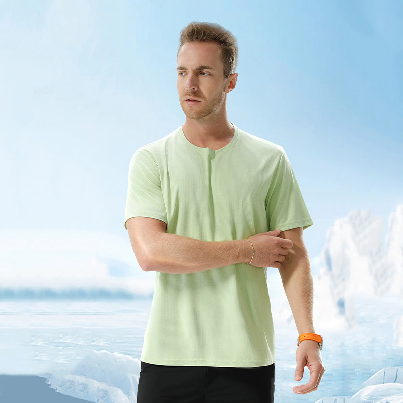2025 col rond, petit style, t-shirt à séchage rapide, course à manches courtes, manches courtes, absorbant l'humidité et la transpiration