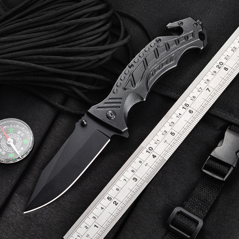 厂家供应刀具折叠刀户外防身锋利随身高硬度迷你野外求生铝柄折刀