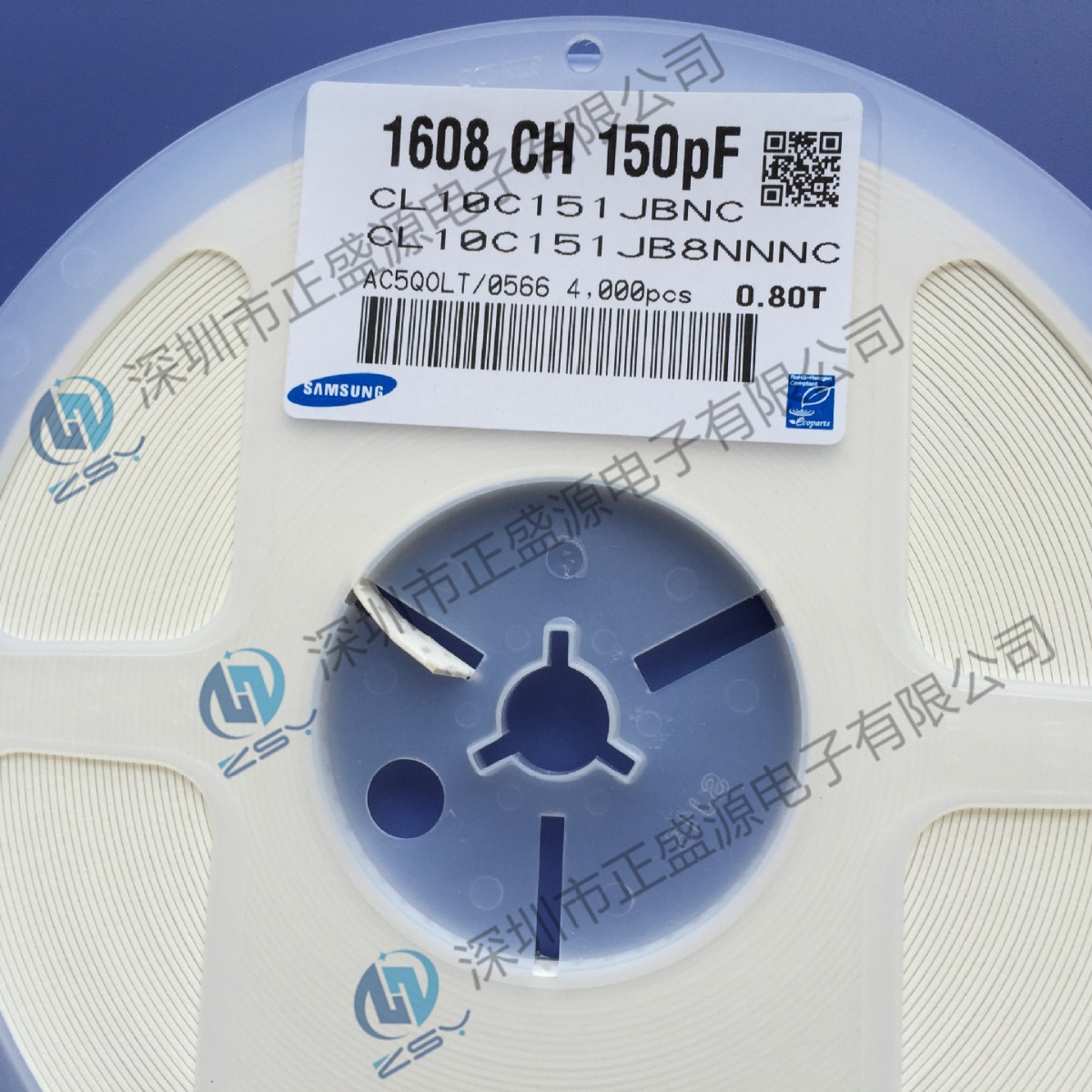 批发全新现货库存 陶瓷贴片电容150pF 151J ±5% 50V 1608