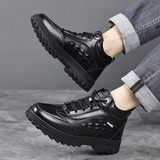 Новые зимние мужские туфли из натуральной кожи, шерсти, хлопка, теплые плюс бархат и утолщенный мех, универсальная повседневная мужская обувь в северо-восточном стиле