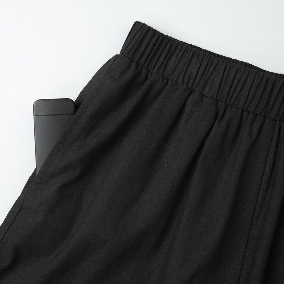 Bộ đầm hai món nữ áo cardigan cổ chữ V dài tay phối quần ống rộng — Màu be, Xanh lá cây, màu đen chi tiết 25