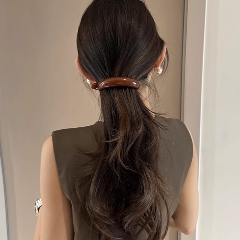 Corea del Sur Anchor rojo twist clip de cabello para mujeres 2025 nuevo estilo de cabello de alto nivel con cabello de cabello de cabello de cabello de cabello alto