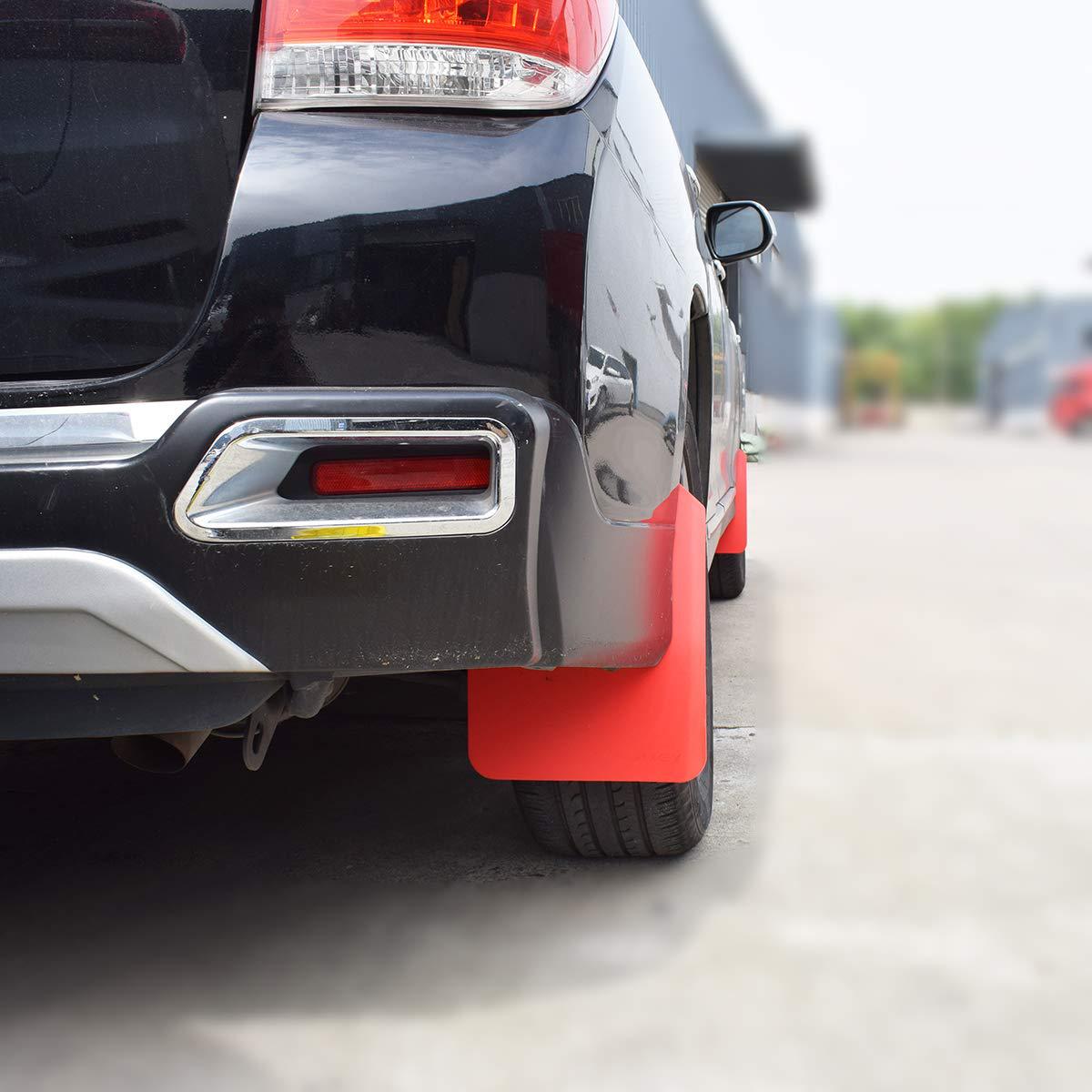 Cross-Border Best-Selling Car Mud Flaps and Splash Guards, Compatible with Pickup Trucks, Suvs, and General Trucks, Available in Red and Black