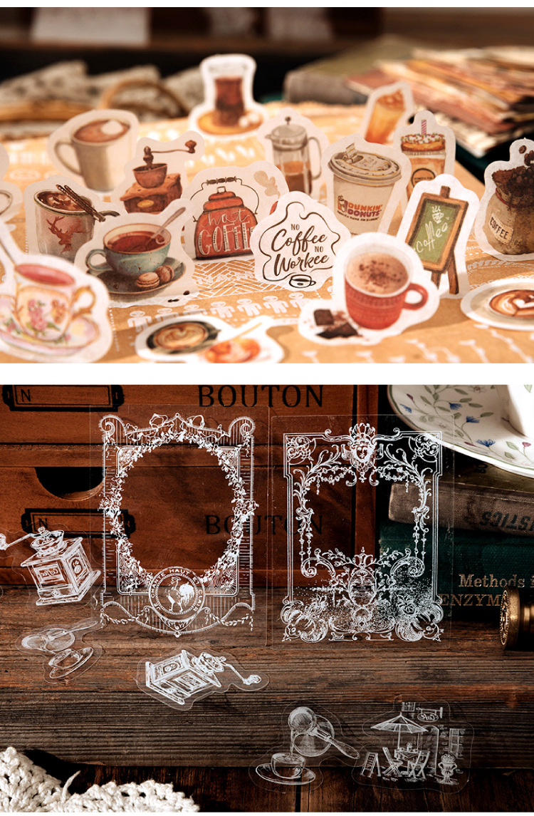 Letter Pattern 1 Set Letter Class Learning Pet Vintage Style Stickers