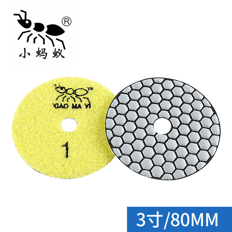 Pequeña hormiga mármol seco molienda pieza granito piedra pulido azulejo biselado recorte artefacto amoladora angular pieza de molienda