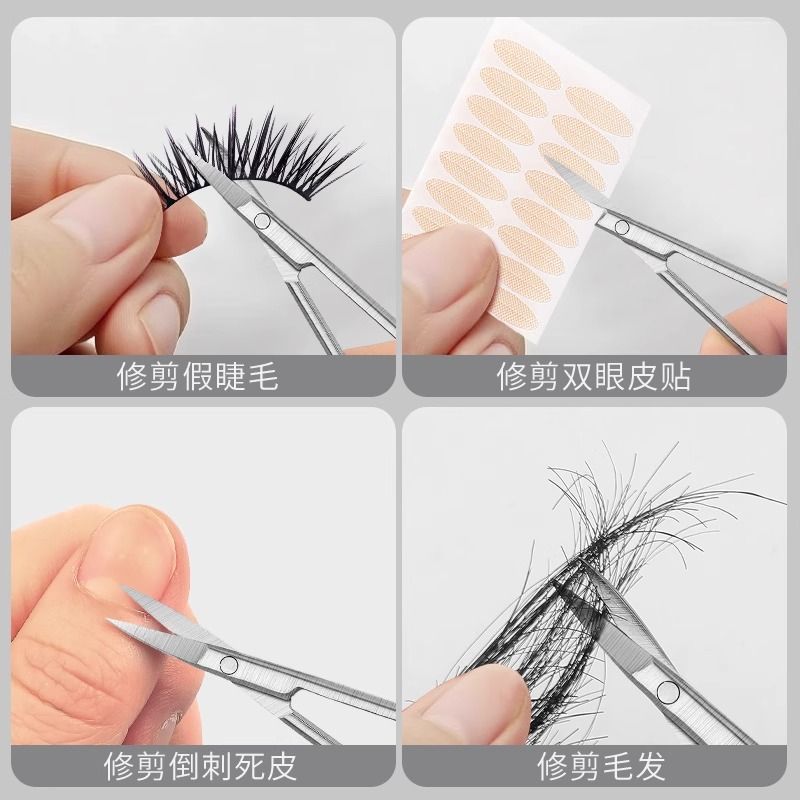 tijeras manuales de cabeza redonda, tijeras de piel muerta, tijeras de pelo nasal, tijeras de barba, nariz, cejas para hombres y mujeres