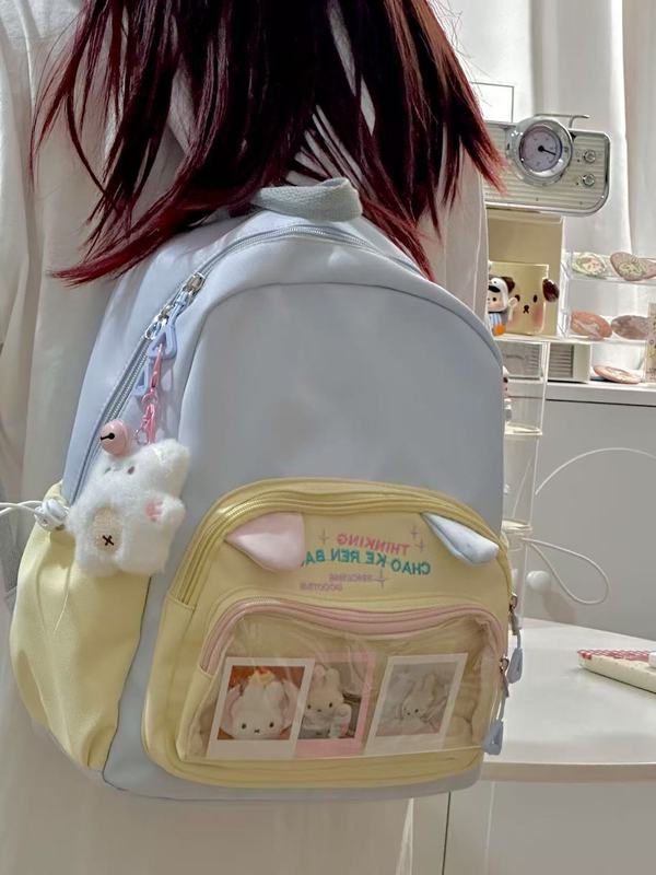 高颜値ins風大容量かばん小衆かわいい百合透明痛包|undefined