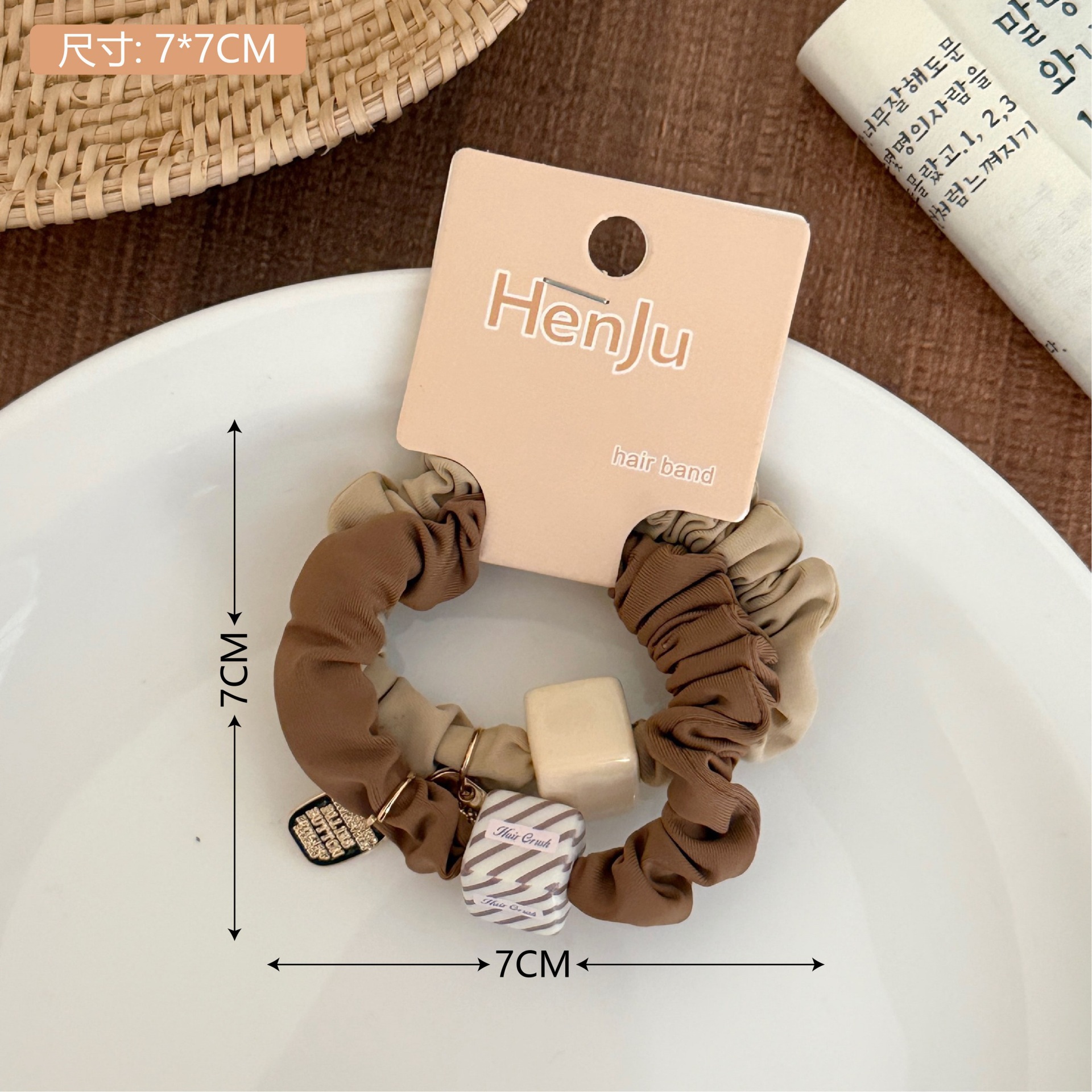 Nuevo punto ondulado anillo de pelo intestino delgado adornamiento de cabello de alta elasticidad duradera cuerda de cabello de correa de cabello para chicas al por mayor