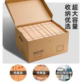 办公收纳箱文件盒档案会计凭证专用文件箱批发收纳资料大容量