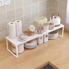 キッチンのテーブルの棚の食器棚の中の食器棚の調味料は小さい棚のテーブルの上の層の収納の仕切りの棚を収納します。
