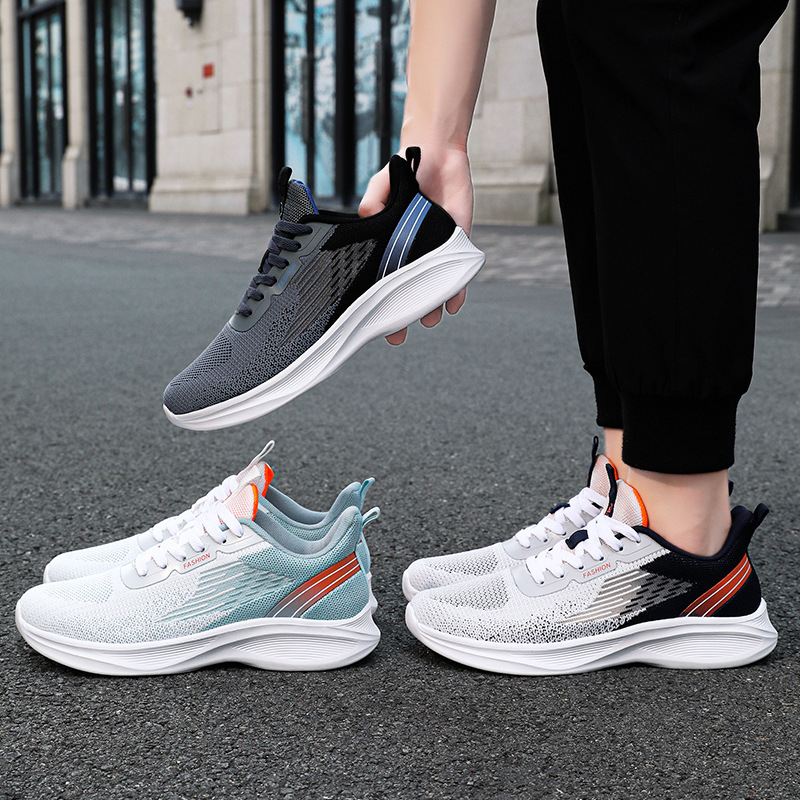 Zapatos de moda de primavera para hombres, zapatos de correr suaves, zapatos casuales de tamaño grande, zapatos de hombre transfronterizos