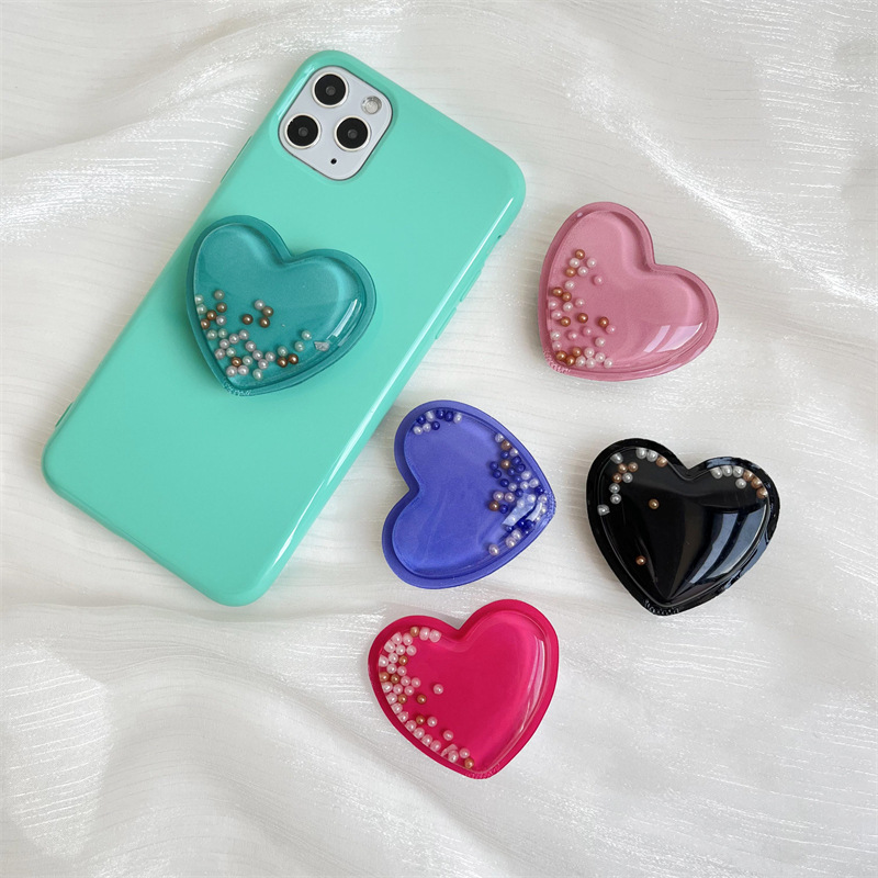 20g Weight Mobile Phone Universal Applicable Brands Airbag Bracket Classification plastic Material Heart Shape Pattern Casual, Simple Style Style Heart Shape Plastic Casual Simple Style Mobile Phone Universal Airbag Bracket 7
