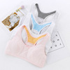 Vest, cotton underwear for elementary school students, bra, sports tube top, suitable for teen, for secondary school