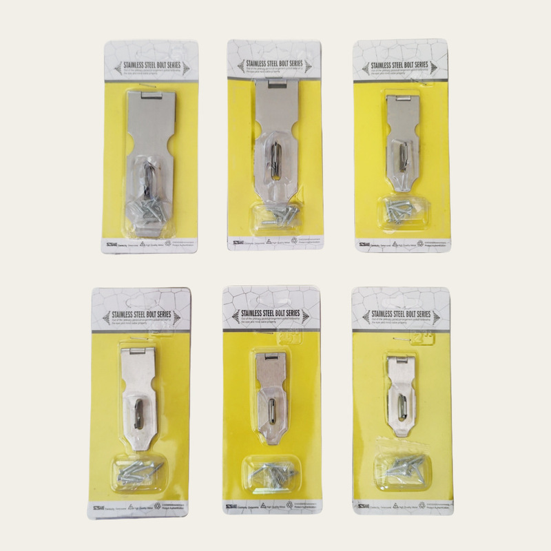 Stainless steel lock cabinet cabinet door hasp anti-theft padlockable lock plate Jieyang manufacturers hardware accessories lock