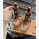 Grape Mom Same Style British Style Fashionable Low-top Ankle Boots Round Toe Thick Bottom Classic Martin Boots Women's Genuine Leather Spring and Autumn