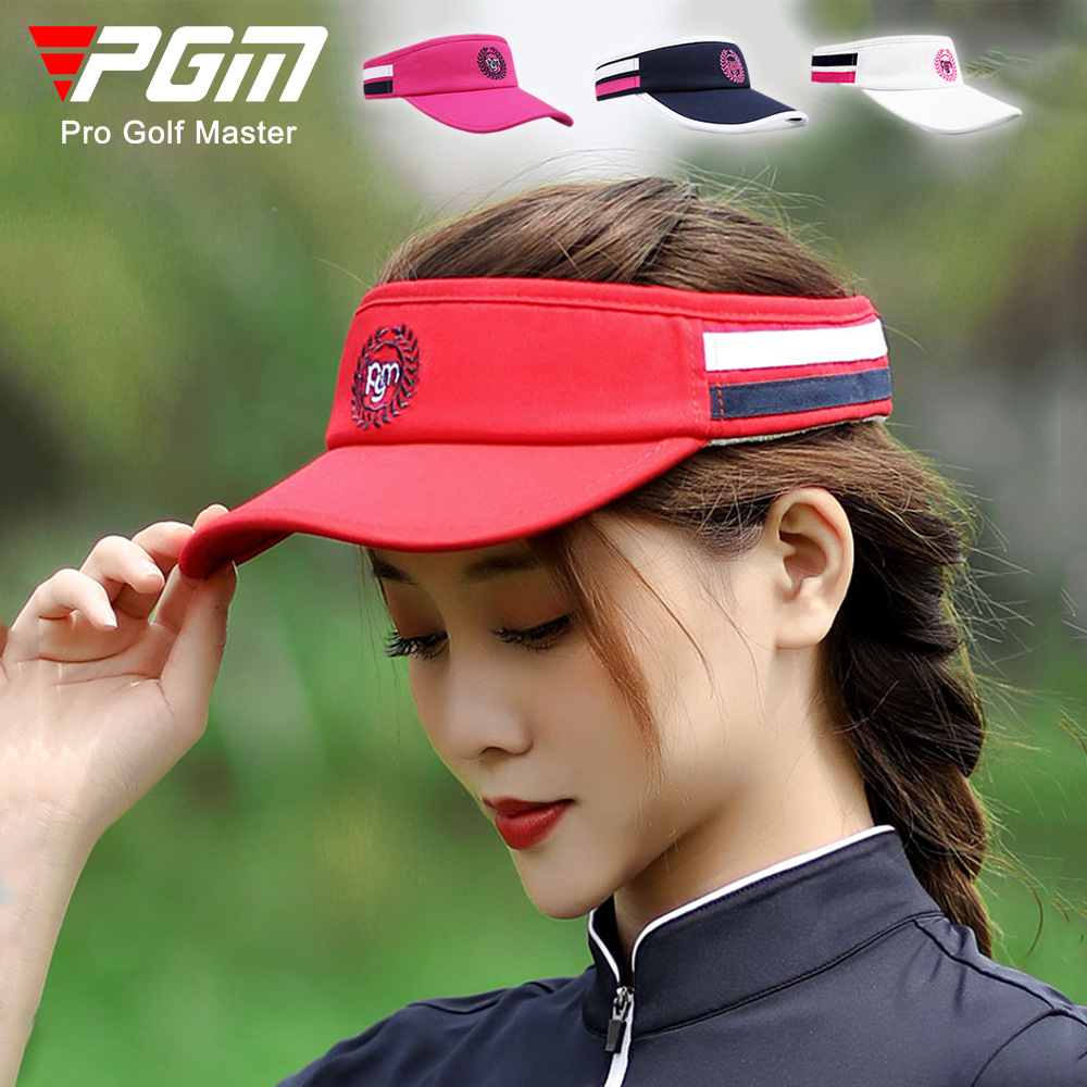 Mũ golf không đỉnh nữ PGM – Mũ che nắng thể thao thoáng khí — MZ017 màu trắng, MZ017 đỏ hoa hồng, MZ017 Màu Đỏ, MZ017 màu xanh hải quân