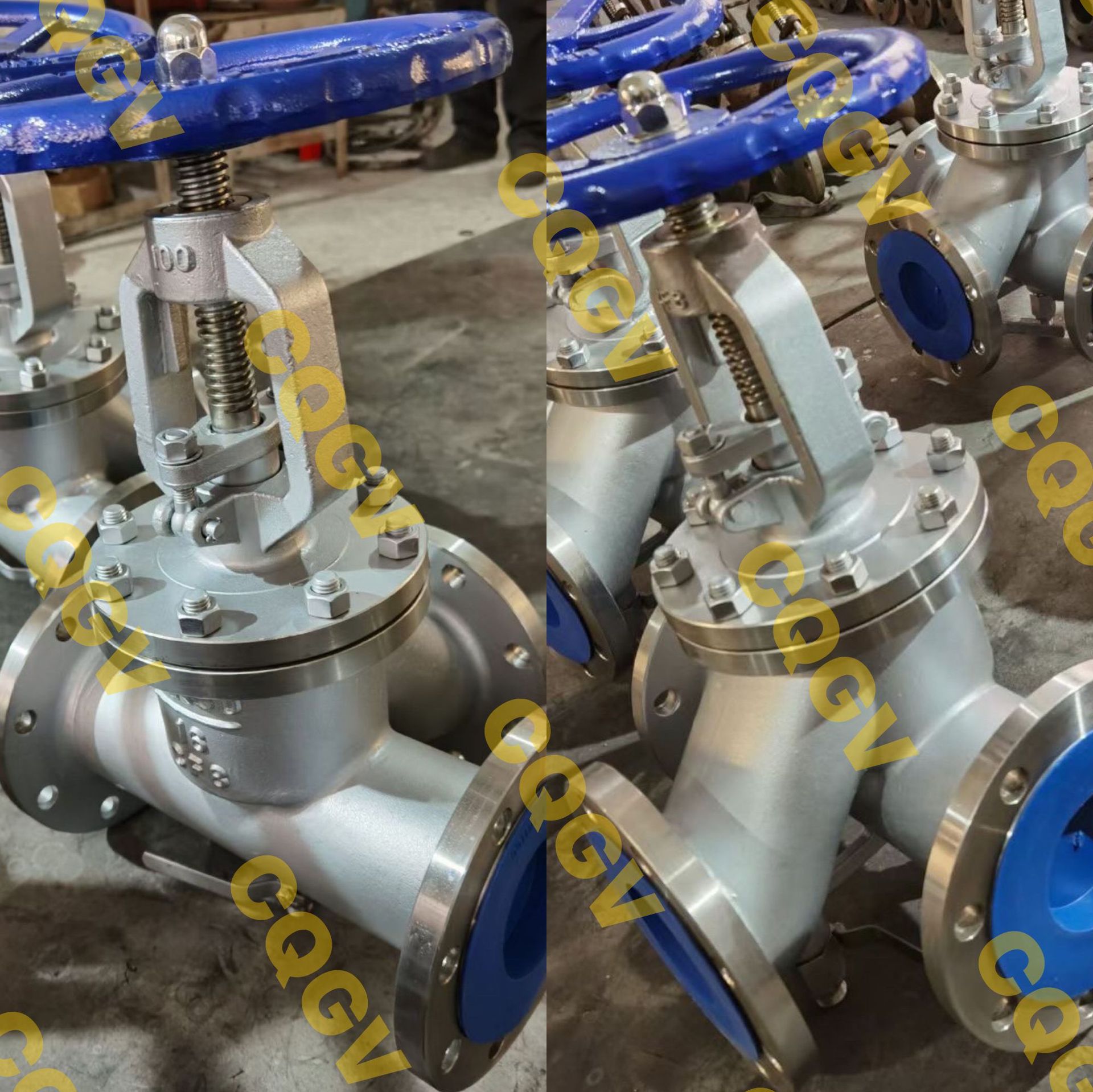 KJ41F-16R不锈钢抗生素法兰截止阀，三通焊接抗生素截止阀