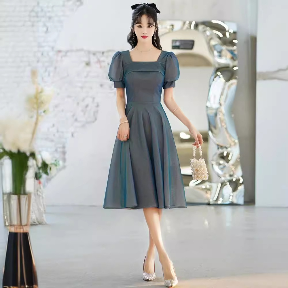 Small Evening Dress for Small Women 2025 New Elegant Fashion French Accessible Luxury Birthday Party Can Be Worn in Winter