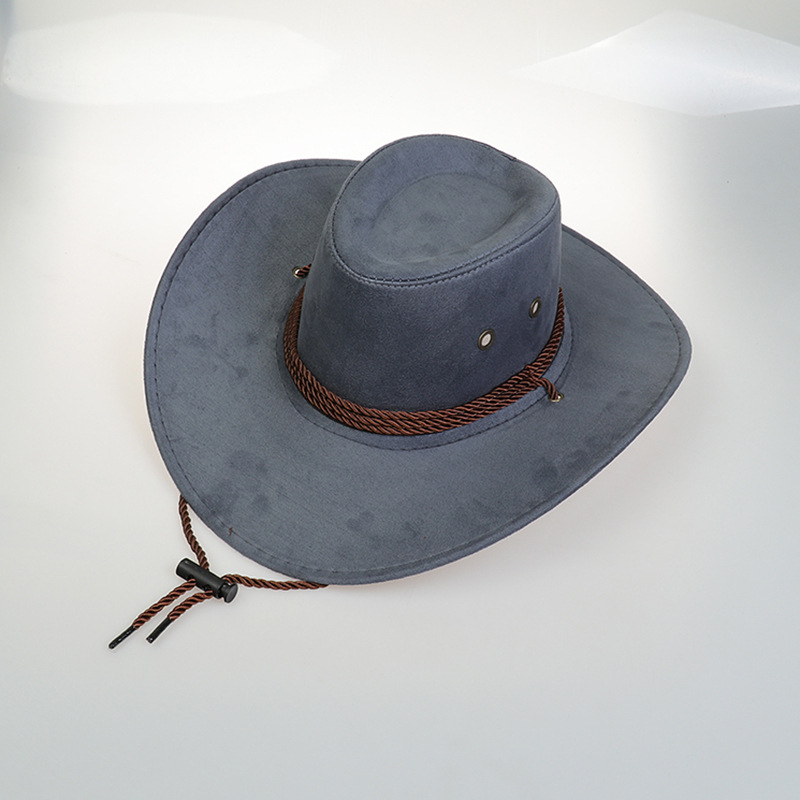 Verano hombre sombrero vaquero occidental sombrero sombrero de campo sombrero europeo sombrero vaquero occidental sombrero de peluche hombre imita sombrero