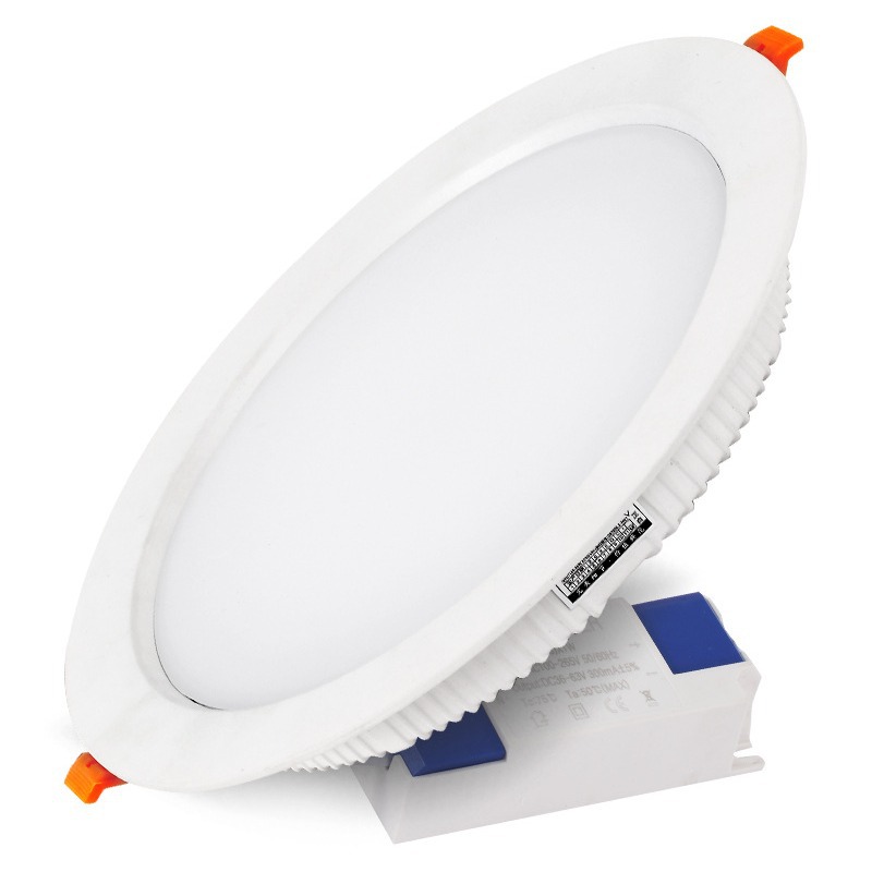 Downlight comercial LED incorporado 8 pulgadas 24 vatios 36W alta potencia vino colgante lámpara de techo 18W agujero de apertura 19cm agujero de luz