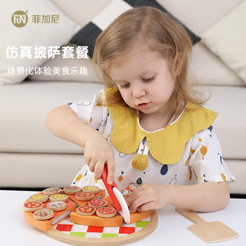 Casa de juegos para niños juguetes de cocina juguetes de rol traje de niños y niñas educación temprana educación pizza corte música