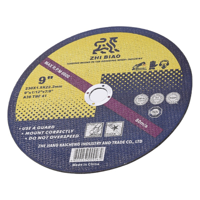 Disco de corte acero inoxidable, Zhibo 107/115/125/180 mm, resina, amoladora angular
