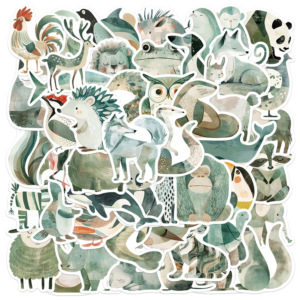 Green soft sticker