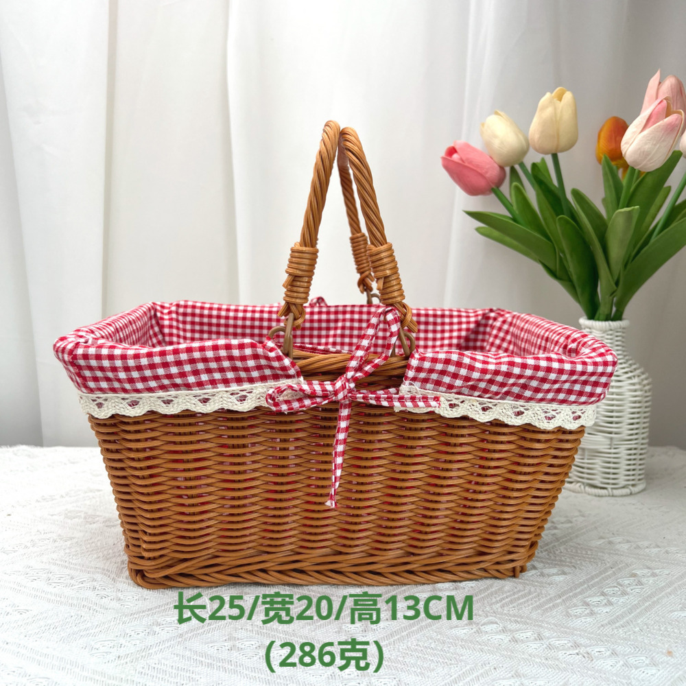 Cesta Portátil para Picnic y Compras para Frutas y Verduras image 12